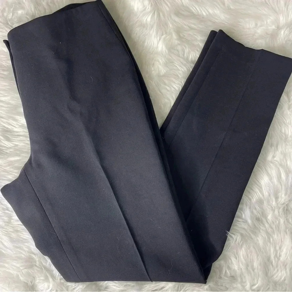 J. McLaughlin Black Wool Straight Leg Pants Size 6